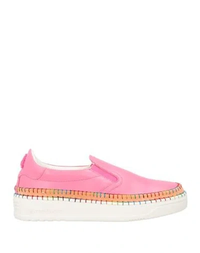 Oa Non-fashion Woman Sneakers Pink Size 10 Calfskin
