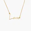 Oak & Luna Belle "love" Necklace In Multi