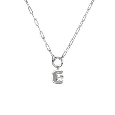 Oak & Luna Bubble Up Initial Necklace - Sterling Silver