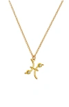 Oak & Luna Give Me A Sign Zodiac Name Necklace In Gold