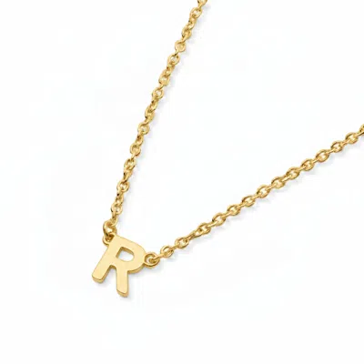 Oak & Luna Inez Initial Necklace- Gold Plating