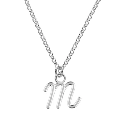 Oak & Luna My Mini Signature Initial - Sterling Silver