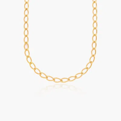 Oak & Luna Oval Link Chain In Gold Vermeil