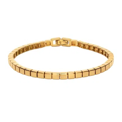 Oak & Luna Square Dot Bracelet In Gold Vermeil