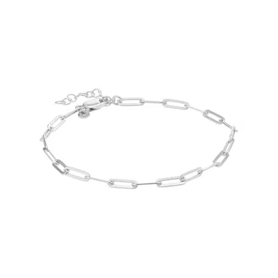 Oak & Luna Women's Link Chain Bracelet In Sterling Silver In Metallic
