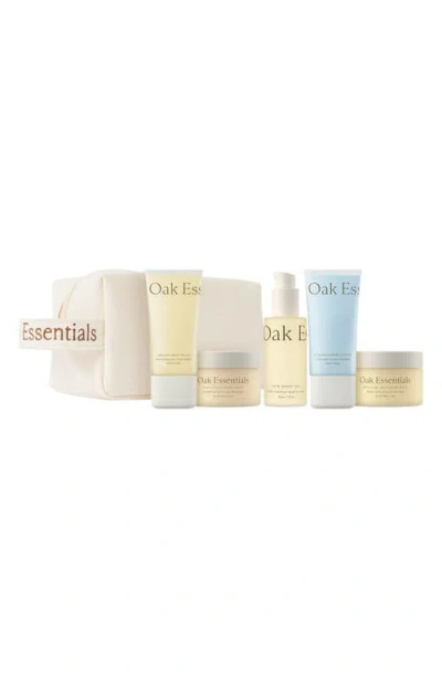 Oak Essentials Travel Body Routin Set $115 Value In Transparent