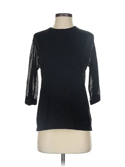 Pre-owned Oak+fort 3/4 Sleeve T-shirt In Black