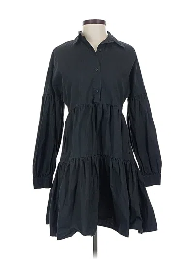 Pre-owned Oak+fort Casual Dress In Black