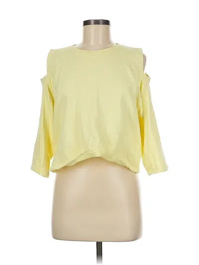 Pre-owned Oak+fort Long Sleeve T-shirt In Yellow