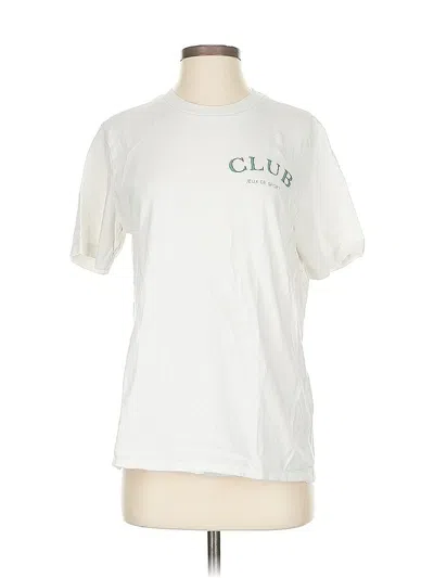 Pre-owned Oak+fort Short Sleeve T-shirt In White
