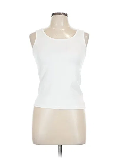 Pre-owned Oak+fort Sleeveless T-shirt In White