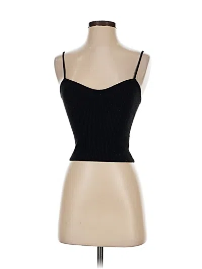 Pre-owned Oak+fort Sleeveless Top Black Sweetheart Neckline Tops