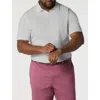 Oak Hill By Dxl Big & Tall 37.5® Technology Notched Performance Polo Shirt In Gray
