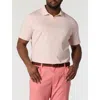 Oak Hill By Dxl Big & Tall 37.5® Technology Notched Performance Polo Shirt In Pink