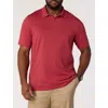 Oak Hill By Dxl Big & Tall 37.5® Technology Notched Performance Polo Shirt In Red
