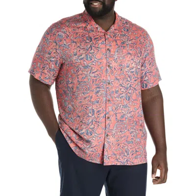 Oak Hill By Dxl Big & Tall Big Floral Sport Shirt In Multi