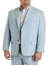 Oak Hill By Dxl Big & Tall Cross Hatch Jacket-relaxer Suit Jacket In Blue