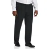 Oak Hill Easy Stretch Pleated Dress Pants In Black