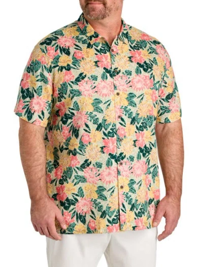 Oak Hill By Dxl Big & Tall Floral Sport Shirt V2 In Multi