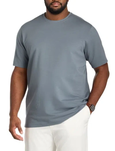 Oak Hill By Dxl Big & Tall Luxury T-shirt In Gray