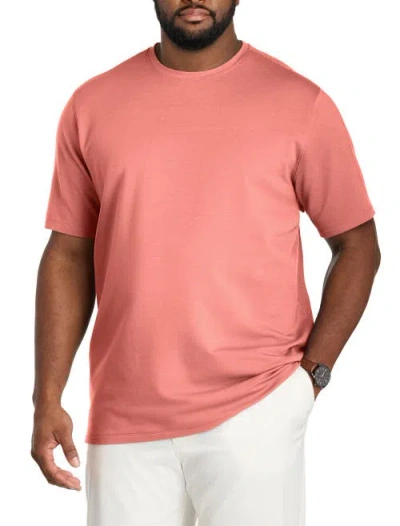 Oak Hill By Dxl Big & Tall Luxury T-shirt In Pink