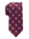 Oak Hill By Dxl Big & Tall Medallion Tie In Burgundy