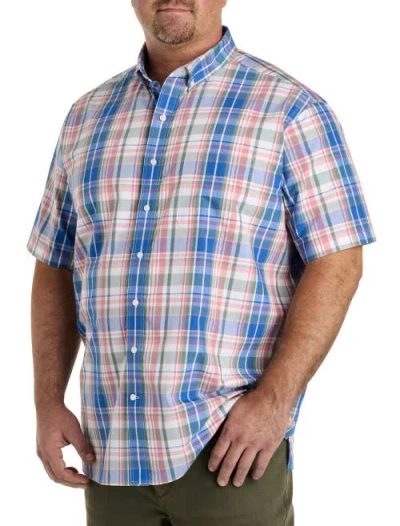 Oak Hill By Dxl Big & Tall Plaid Sport Shirt In Multi