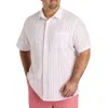 Oak Hill By Dxl Big & Tall  Seersucker Stripe Sport Shirt In Multi
