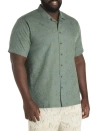Oak Hill By Dxl Big & Tall  Solid Camp Shirt