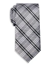 Oak Hill By Dxl Big & Tall Spring Plaid Tie In Black
