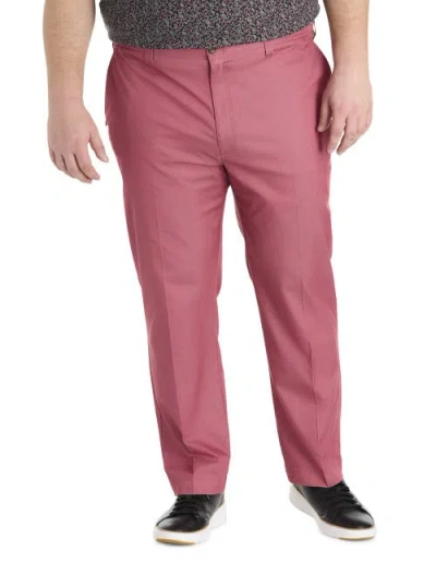 Oak Hill By Dxl Big & Tall Straight-fit Tech Pants In Pink