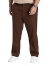 Oak Hill By Dxl Big & Tall Straight-fit Tech Pants In Brown