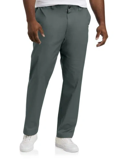 Oak Hill By Dxl Big & Tall Straight-fit Tech Pants In Gray