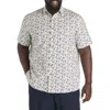 Oak Hill By Dxl Big & Tall  Tropical Drink Sport Shirt