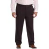 Oak Hill By Dxl Mini-striped Suit Pants In Black