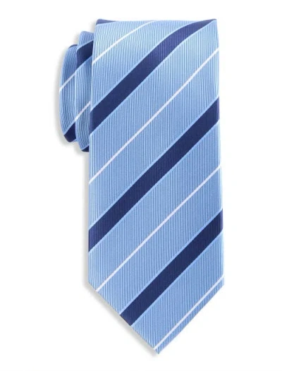 Oak Hill By Dxl Oak Hill Textured Stripe Tie In Blue