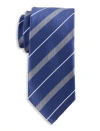 Oak Hill By Dxl Oak Hill Textured Stripe Tie In Navy