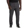 Oak Hill By Dxl Oak Hill Waist-relaxer Mini Plaid Dress Pants In Grey