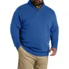 Oak Hill By Dxl Shawl Collar Pullover In Blue Quartz