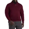 Oak Hill By Dxl Shawl Collar Pullover In Zinfandel