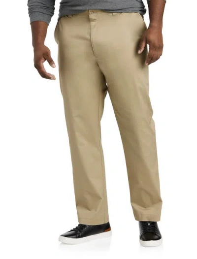 Oak Hill By Dxl Straight-fit Tech Pants In Vintage Khaki