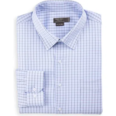 Oak Hill Premium By Dxl Big & Tall Elevated Check Dress Shirt In Blue
