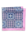 Oak Hill Premium By Dxl Big & Tall Multi Square Silk Pocket Square In Pink