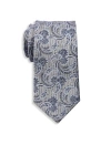Oak Hill Premium By Dxl Big & Tall Paisley Vines Tie In Gray