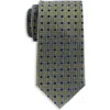 Oak Hill Premium By Dxl Big & Tall Patterned Link Silk Tie In Olive