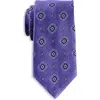 Oak Hill Premium By Dxl Big & Tall Winter Medallion Silk Tie In Blue