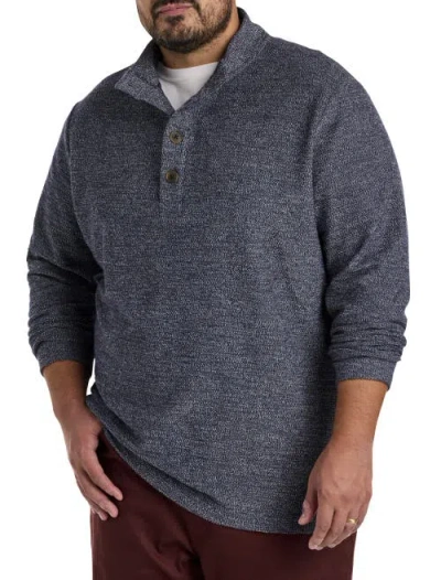 Oak Hill Premium By Dxl Mockneck Sweater In Peacoat