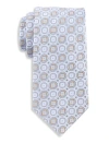 Oak Hill Premium By Dxl Oak Hill Premium Medallion Patterned Silk Tie In Blue