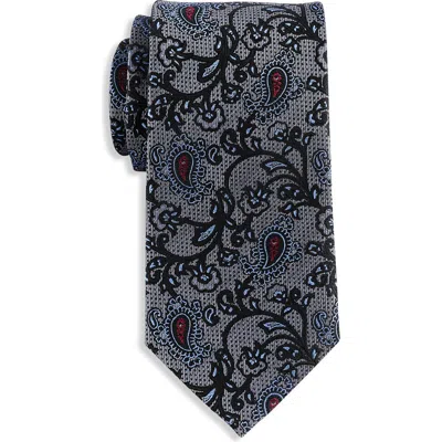 Oak Hill Premium By Dxl Oak Hill Premium Paisley Vines Tie In Grey