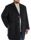 Oak Hill Premium By Dxl Oak Hill Premium Wool-blend Overcoat In Black